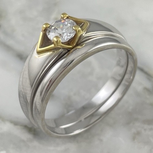 Pisa Argolla Solitario V