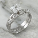 Zircon Square Step On Ring