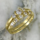  Boxed Zircons Step On Ring