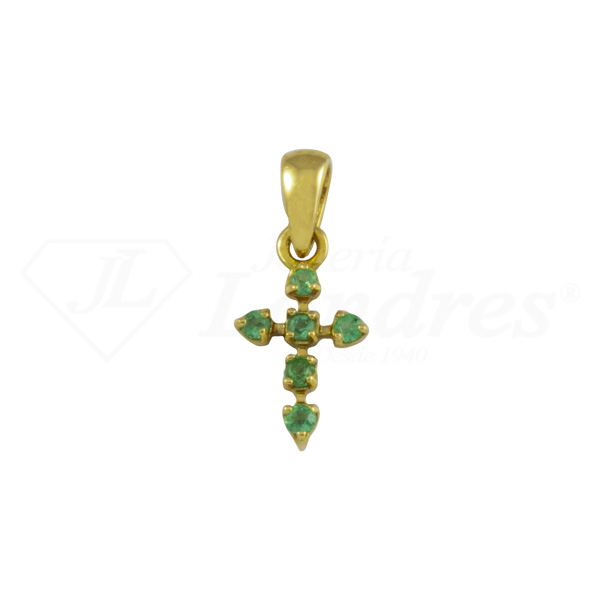 Emerald Cross Pendant