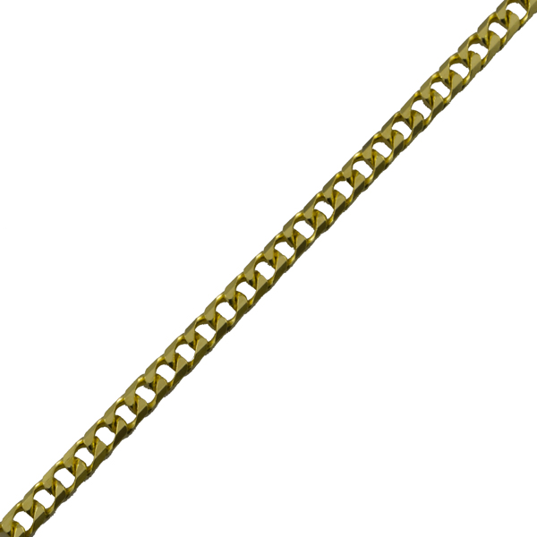 Hammered Cuban Chain 2MM 50Cm