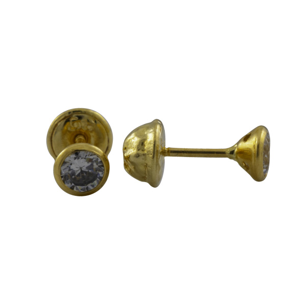 Classic Shiny Dot Screw-Back Stud