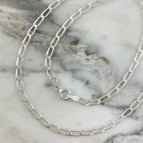 Hammered Link Chain 3MM 50 Cm