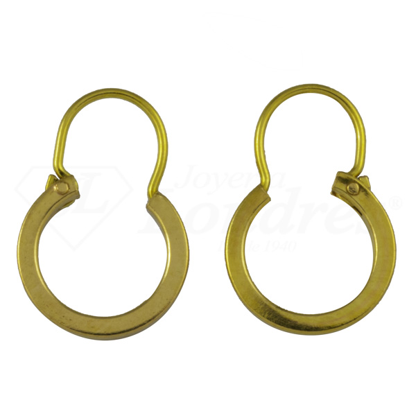 Square Smooth Hoop Earrings