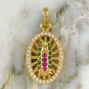 Dije Virgen De Guadalupe Brillante Colores