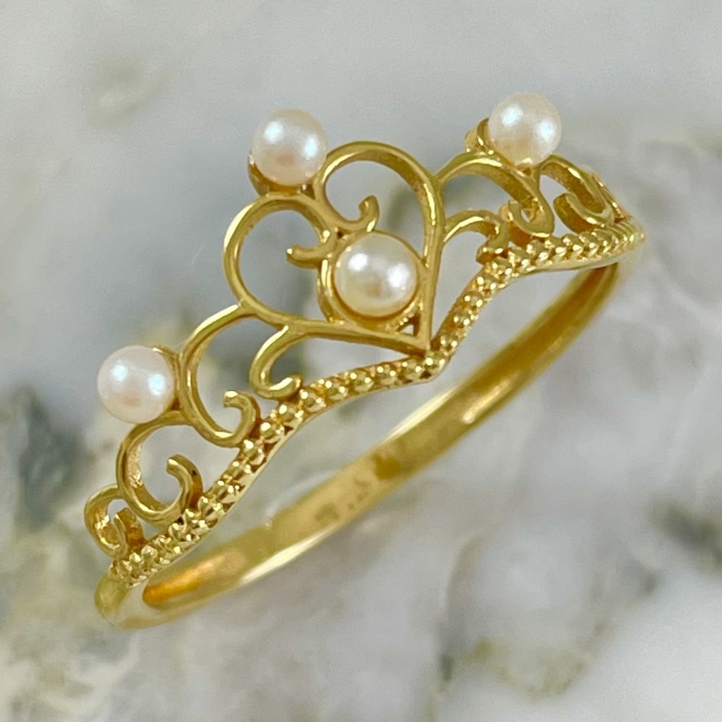 Pearl Crown Ring