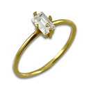 Baguette Solitaire Ring