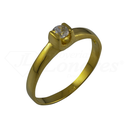 Arched Hard Wear Solitaire Ring