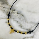 Cross Woven Necklace 4MMx6