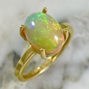  Opal Solitaire Ring