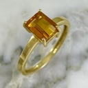  Imperial Topaz Solitaire Ring