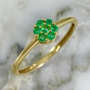  Emerald Flower Ring