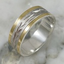 6mm Matte Herringbone Band