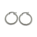 Classic Beaded Hoop Earring