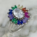  Colorful Petals Ring