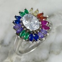 Anillo Petalos Colorido