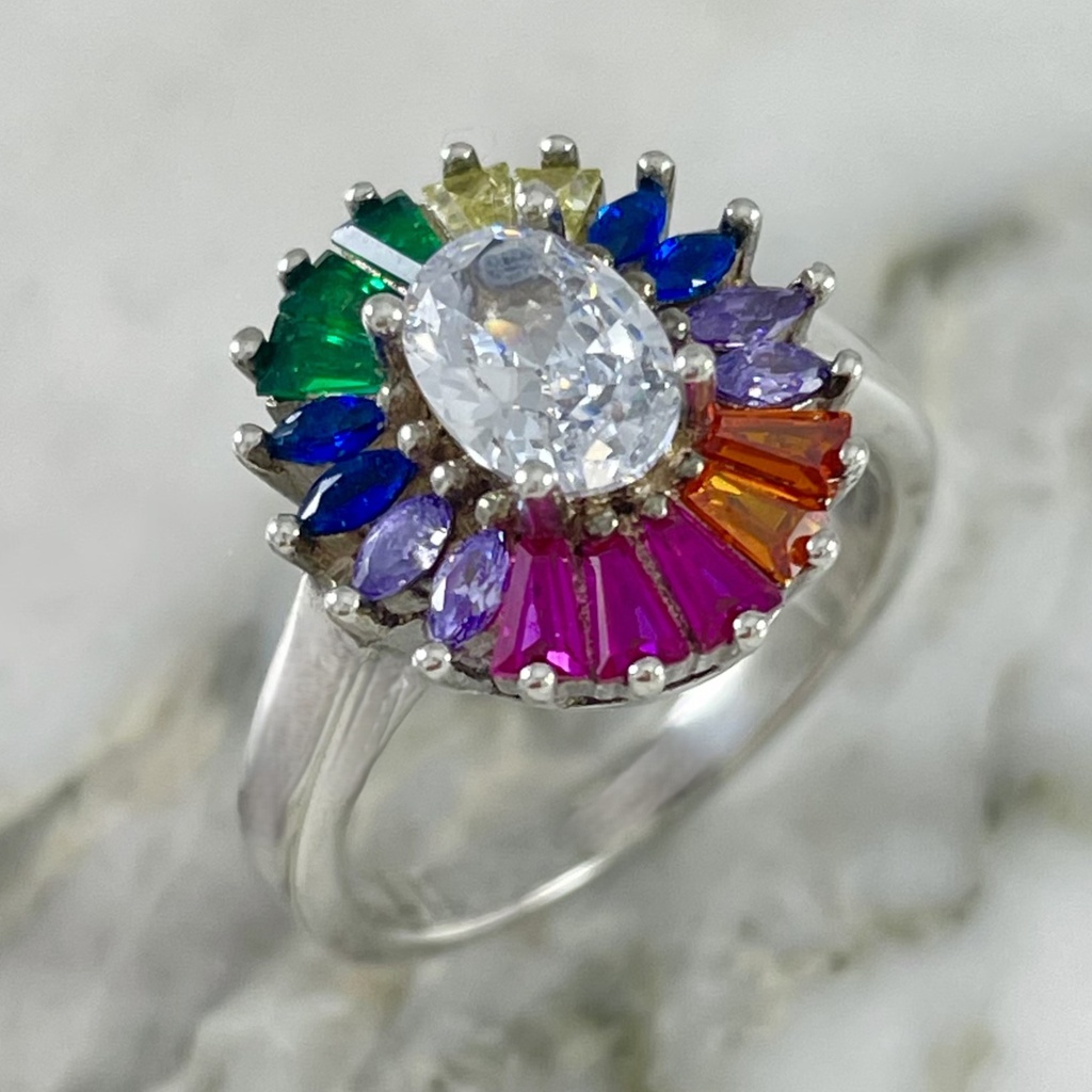  Colorful Oval Ring