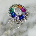 Colorful Glitter Band Ring