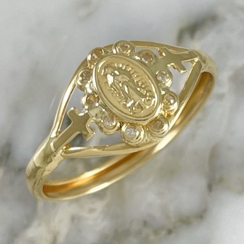 Anillo Virgen De Guadalupe En Flor