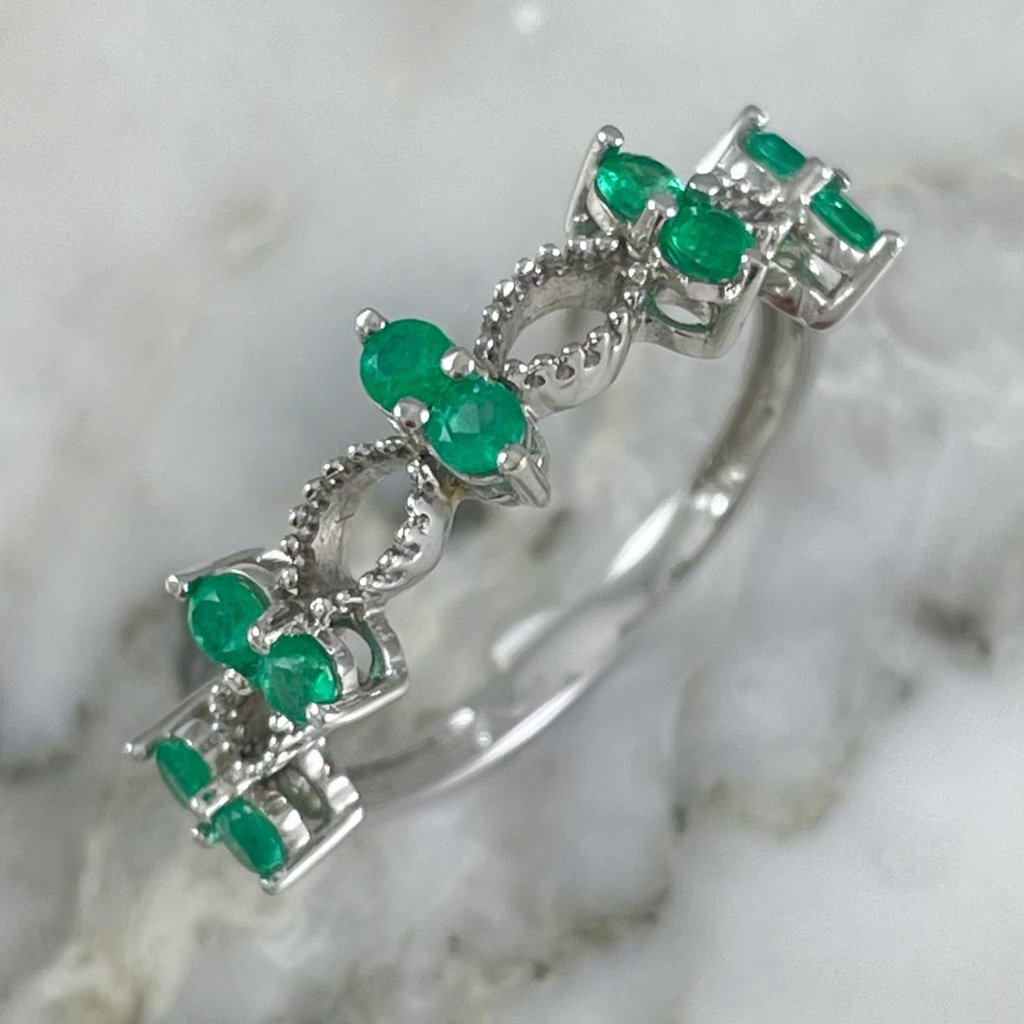 Emerald Tiara Ring