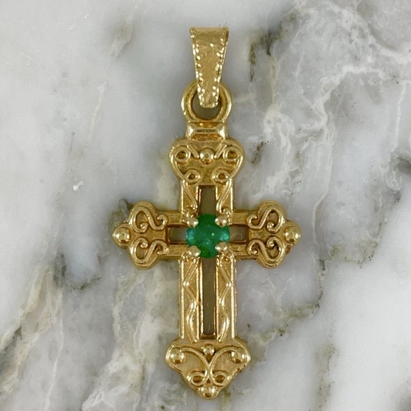 Trefoiled Cross Pendant