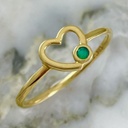Anillo Silueta de Corazon