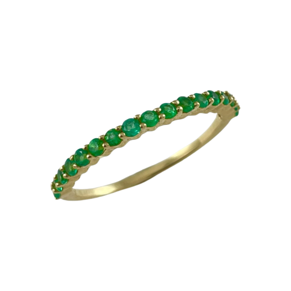 Emerald Band Ring