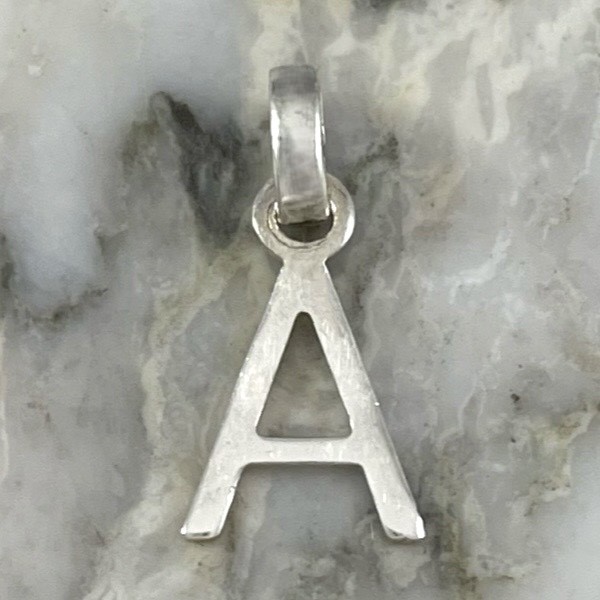 Calibri Ultralight Silver Letter Pendant