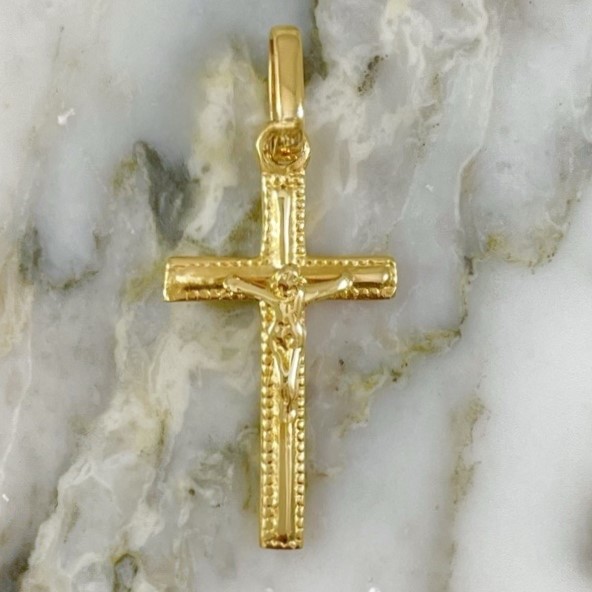 Torched Cross Pendant