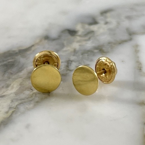 Flat Button 6MM Screw-back Stud