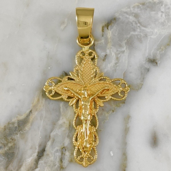  Spiral Cross Pendant