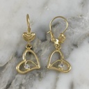 Aretes Corazon Central Double