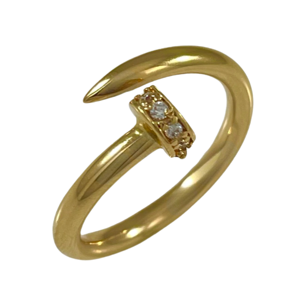 Anillo Clavo Brillante