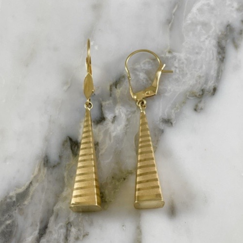 Large Pyramid Earring