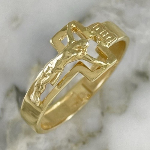 INRI Ring Cross Silhouette