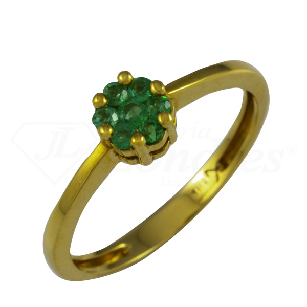 Emerald Petals Ring 