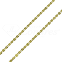 Cadena Plana Estrellada 45 Cm