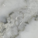  Silver Nostril Hoop Piercing