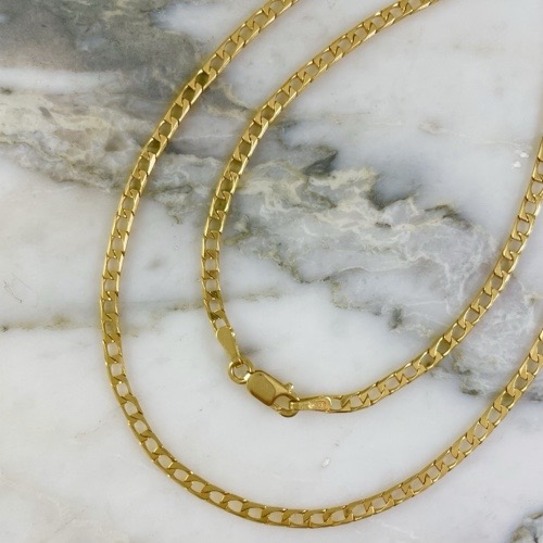 Hammered Cuban Chain 2MM 70Cm