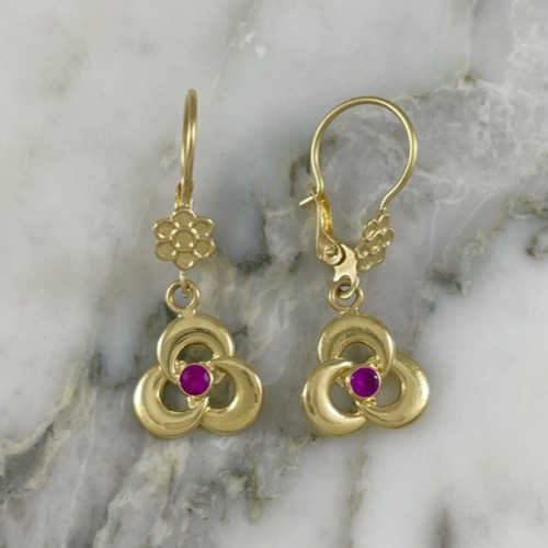 Arete Flor Nudis Nudo Plano