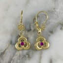 Flat Knot Nudis Flower Earring