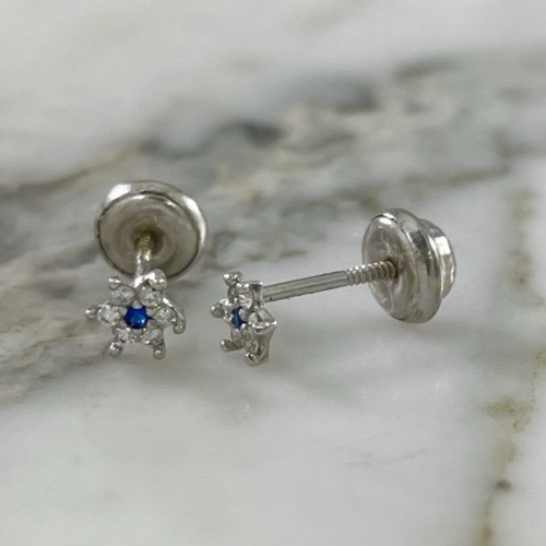 Light Fiora Screw-Back Stud Earring