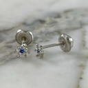 Light Fiora Screw-Back Stud Earring