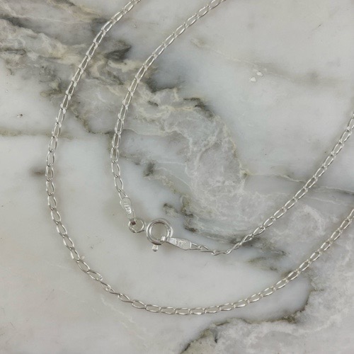 Hammered Link Chain 1MM 50Cm