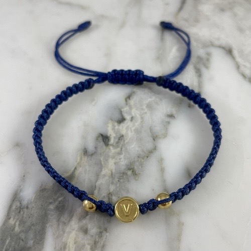 Letter Medal Bracelet 4MMx2