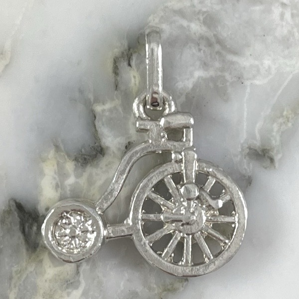 Silver Bicycle Pendant