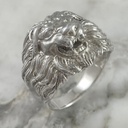  Silver Lion Ring