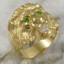  Matted Lion Ring