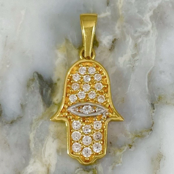 Gloss Hamsa Hand Pendant