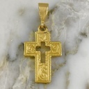 Solid Filigree Cross Pendant